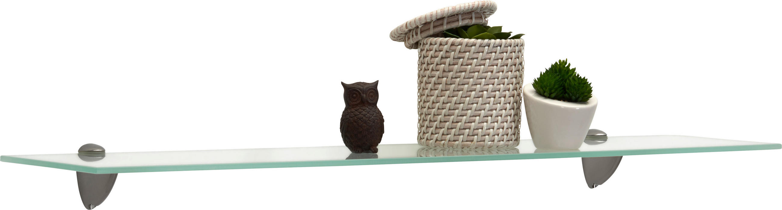 Boxxx SKLENĚNÁ ODKLÁDACÍ PLOCHA, bílá, 78/0,6/18 cm