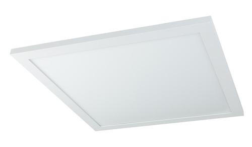 LED-DECKENLEUCHTE 45/45/5,5 cm    - Opal/Weiß, Basics, Kunststoff/Metall (45/45/5,5cm) - Novel