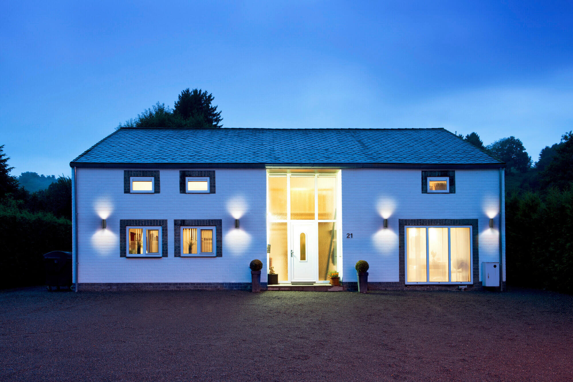 AUßENLEUCHTE 6,5/10/15,8 cm   - Dunkelgrau, Basics, Glas/Metall (6,5/10/15,8cm) - Osram