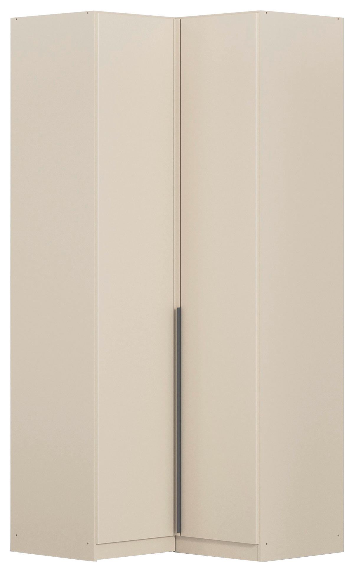 ECKKLEIDERSCHRANK 100/229/102 cm  - Champagner/Grau, Modern, Holzwerkstoff (100/229/102cm) - Rauch Möbel