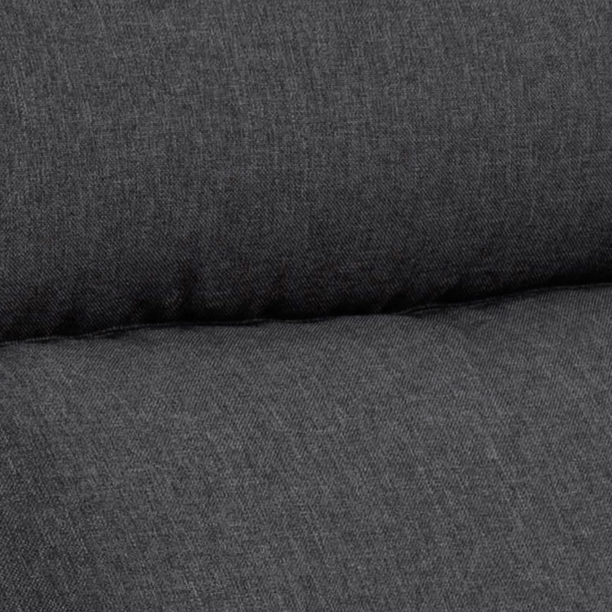 FERNSEHSESSEL in Flachgewebe Grau  - Schwarz/Grau, Konventionell, Textil/Metall (93,5/99/67cm) - MID.YOU