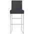 BARHOCKER Echtleder Schwarz - Schwarz, Design, Leder/Metall (47/112/60cm) - MUSTERRING