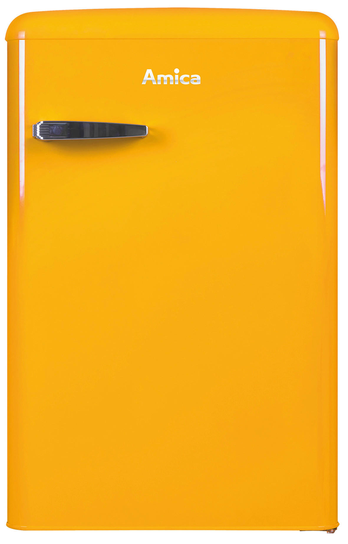 KÜHLSCHRANK 55/86/61,5 cm KS 15613 Y  - Gelb, Basics, Glas/Metall (55/86/61,5cm) - Amica