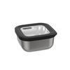 FRISCHHALTEDOSE PROVIDO 0,9 L  - Edelstahlfarben/Schwarz, Basics, Kunststoff/Metall (15,1/15,1/7,5cm) - Gefu