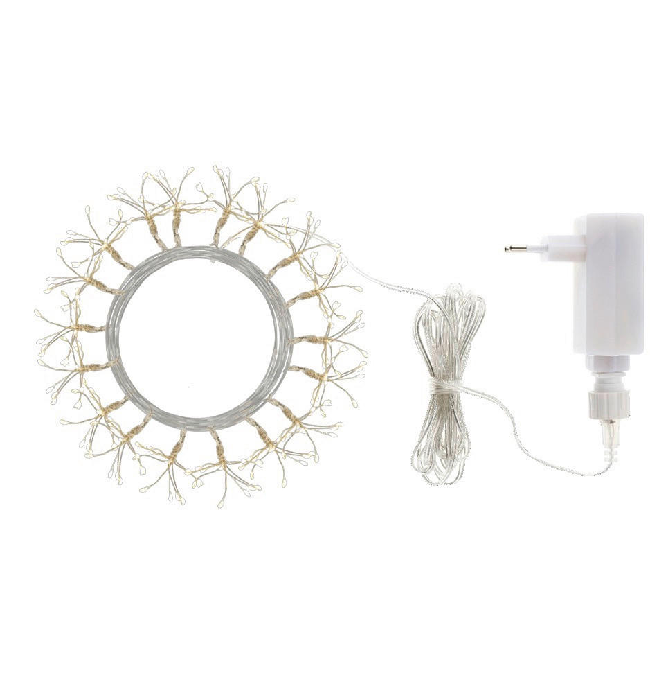 LICHTERKETTE 240 cm  - Silberfarben, KONVENTIONELL, Metall (240cm)