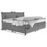 BOXSPRINGBETT Webstoff 180/200 cm INKL. Matratze - Anthrazit/Schwarz, Design, Textil (180/200cm) - Ruf