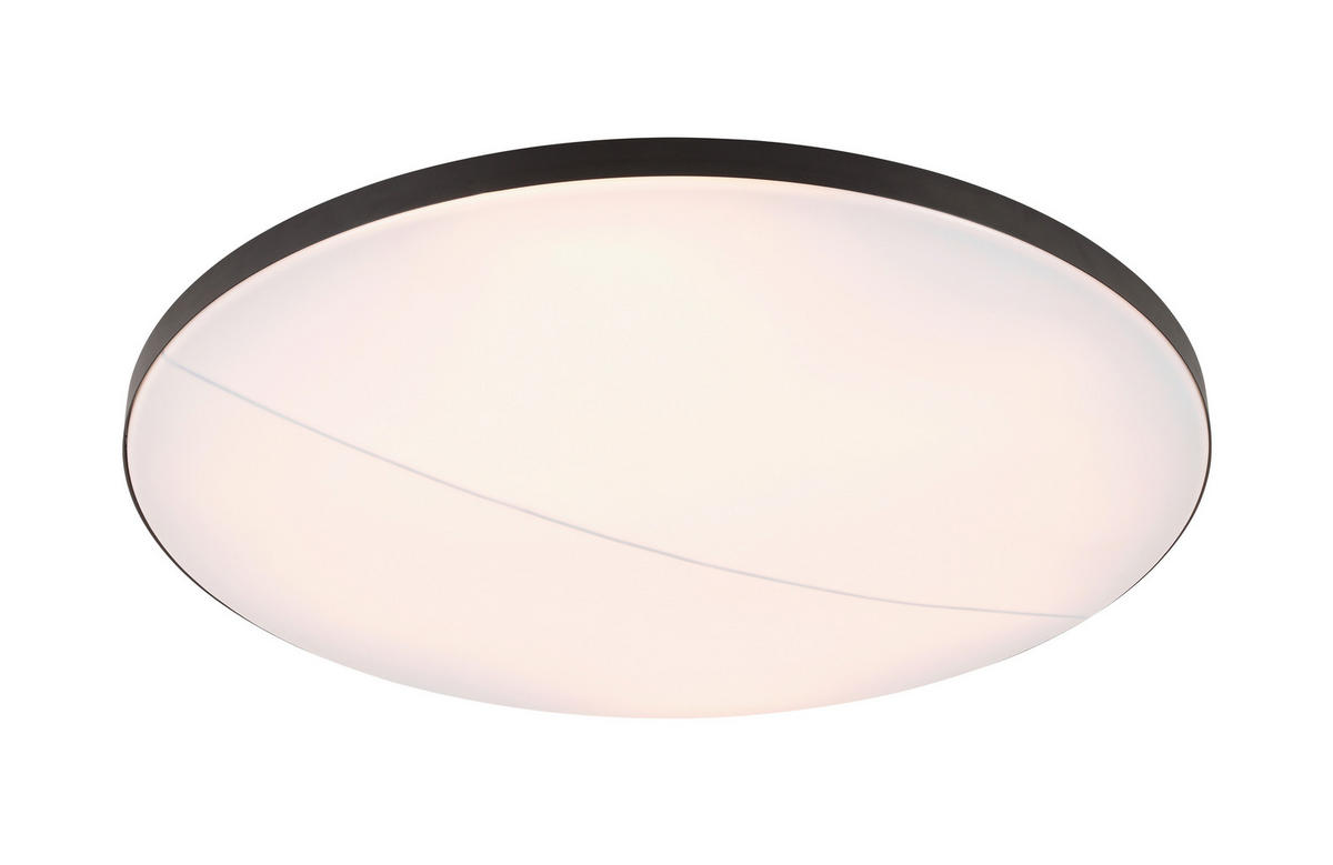 LED-DECKENLEUCHTE  79,5/10,5 cm    - Schwarz, Design, Kunststoff/Metall (79,5/10,5cm) - Novel