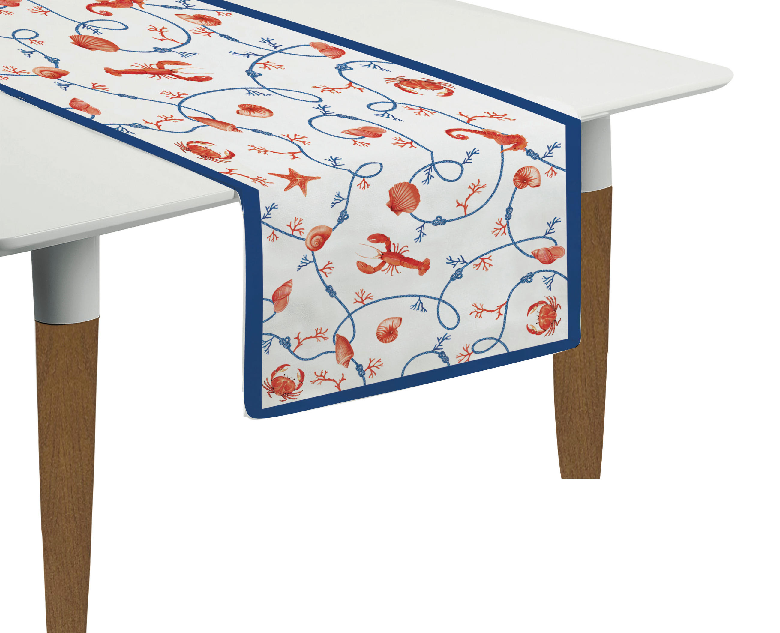 NADSTOLNJAK    - bijela/crvena, Lifestyle, tekstil (140/45/0.2cm) - Easy Life