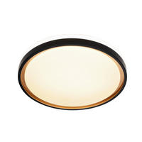 STROPNA LED-SVETILKA   24 W/2500 lm/4000 K/220-240 V/ - zlate barve/črna, Basics, kovina/umetna masa (39/6,8cm) - Novel