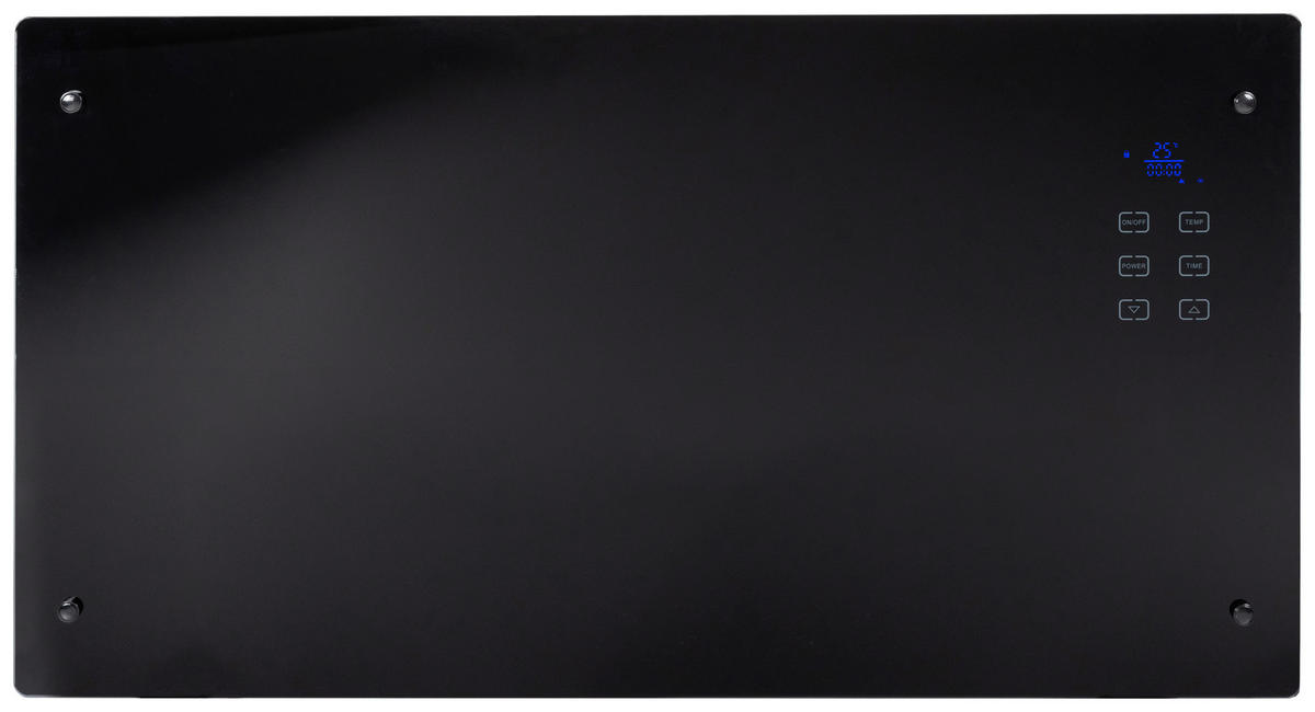 GLAS-KONVEKTOR LED 2000W - KONVENTIONELL, Glas/Kunststoff (88/51/12cm) - Atrigo