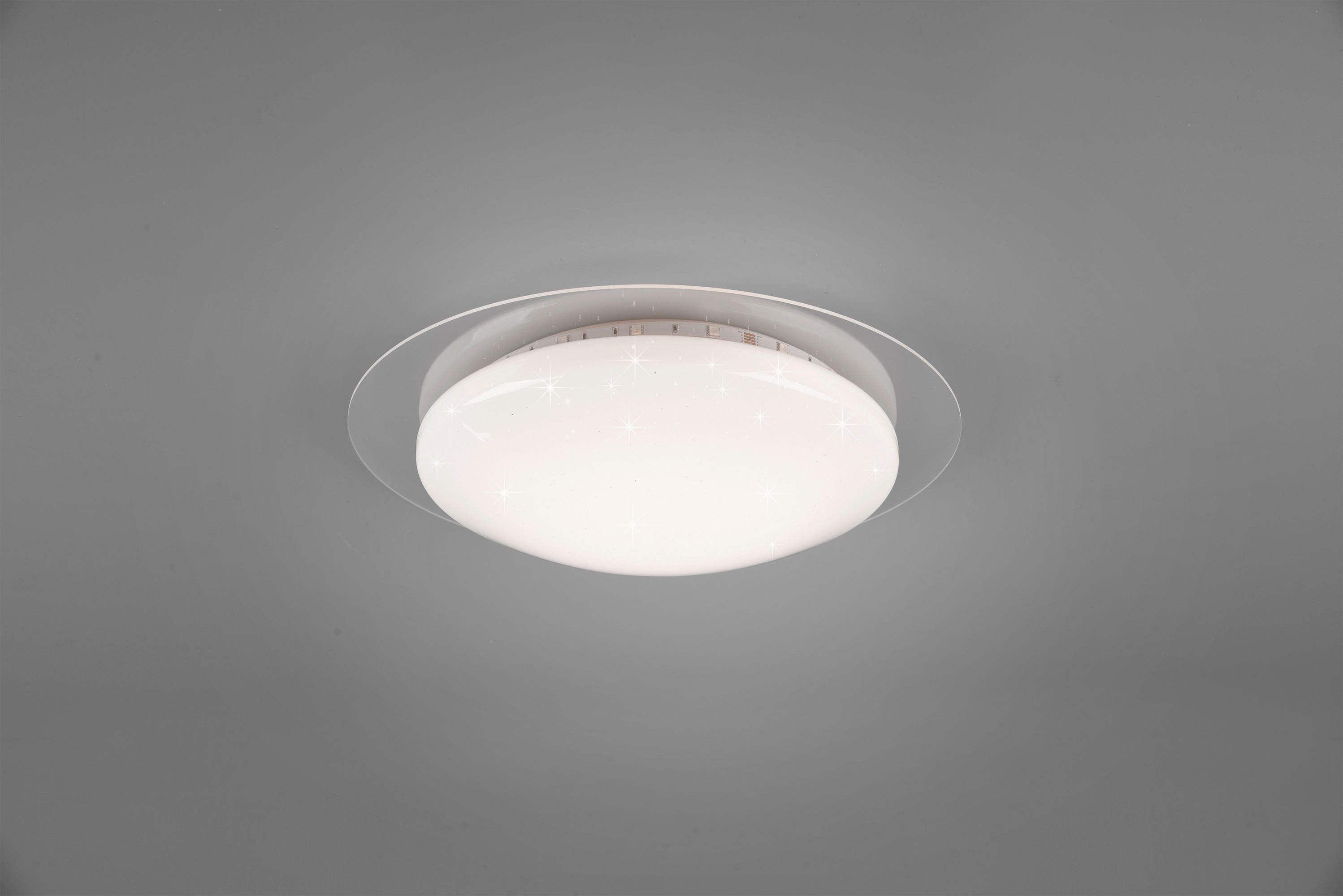LED-DECKENLEUCHTE Bilbo  - Klar/Weiß, Basics, Kunststoff (35/8,7cm)