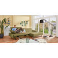 ECKSOFA Biella in Flachgewebe Hellgrün  280/165 cm  - Anthrazit/Hellgrün, Design, Textil/Metall (280/165cm) - Johann Jakob