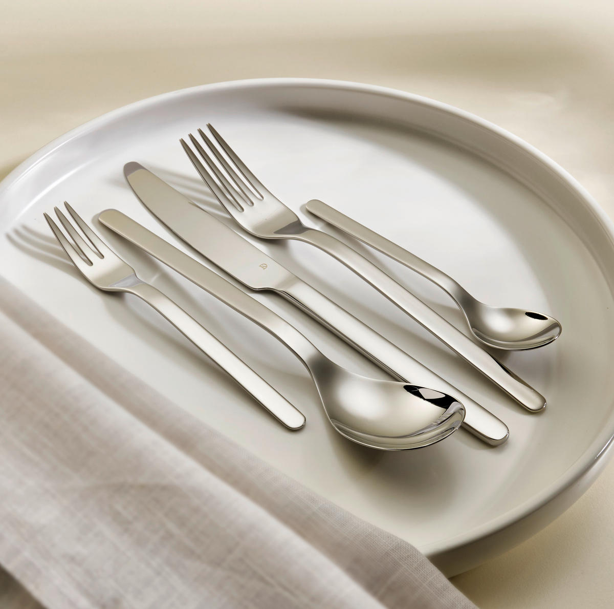 SADA PŘÍBORŮ, nerezová ocel, 30dílné - barvy nerez oceli, Design, kov - Dieter Knoll