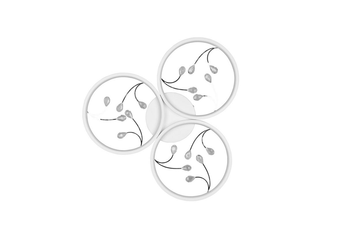 LED-DECKENLEUCHTE Groovy 62/6 cm   - Weiß, Design, Metall (62/6cm) - Trio Leuchten