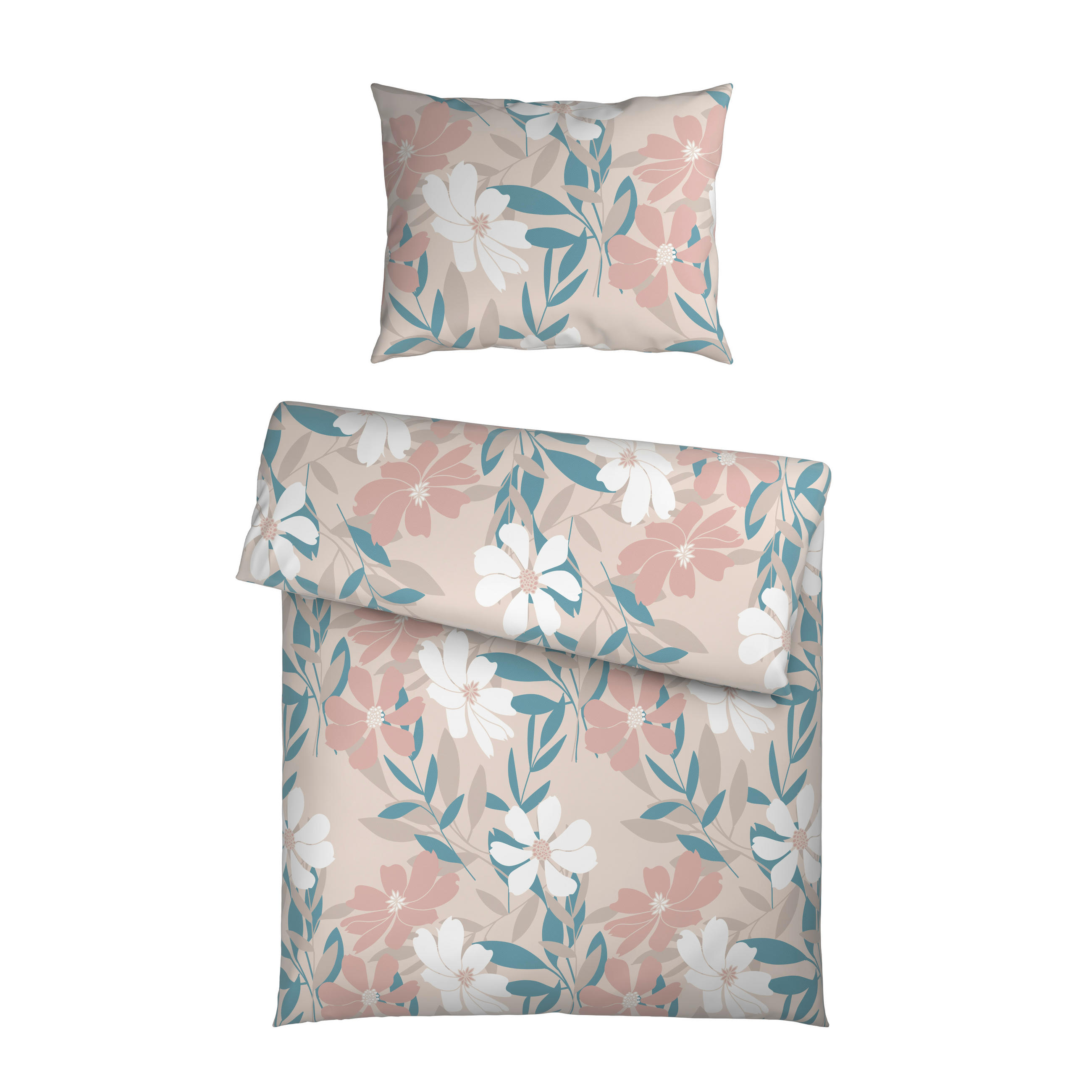 BETTWÄSCHE Mikrofaser 140/200 cm  - Blau/Rosa, Textil (140/200cm) - Boxxx