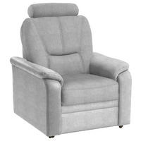 FERNSEHSESSEL Chenille Silberfarben  - Silberfarben/Schwarz, Konventionell, Kunststoff/Textil (90/96/89cm) - Beldomo Comfort