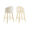 BARHOCKER-SET in Beige  - Beige/Goldfarben, MODERN, Textil/Metall (52/100/54cm) - Livetastic