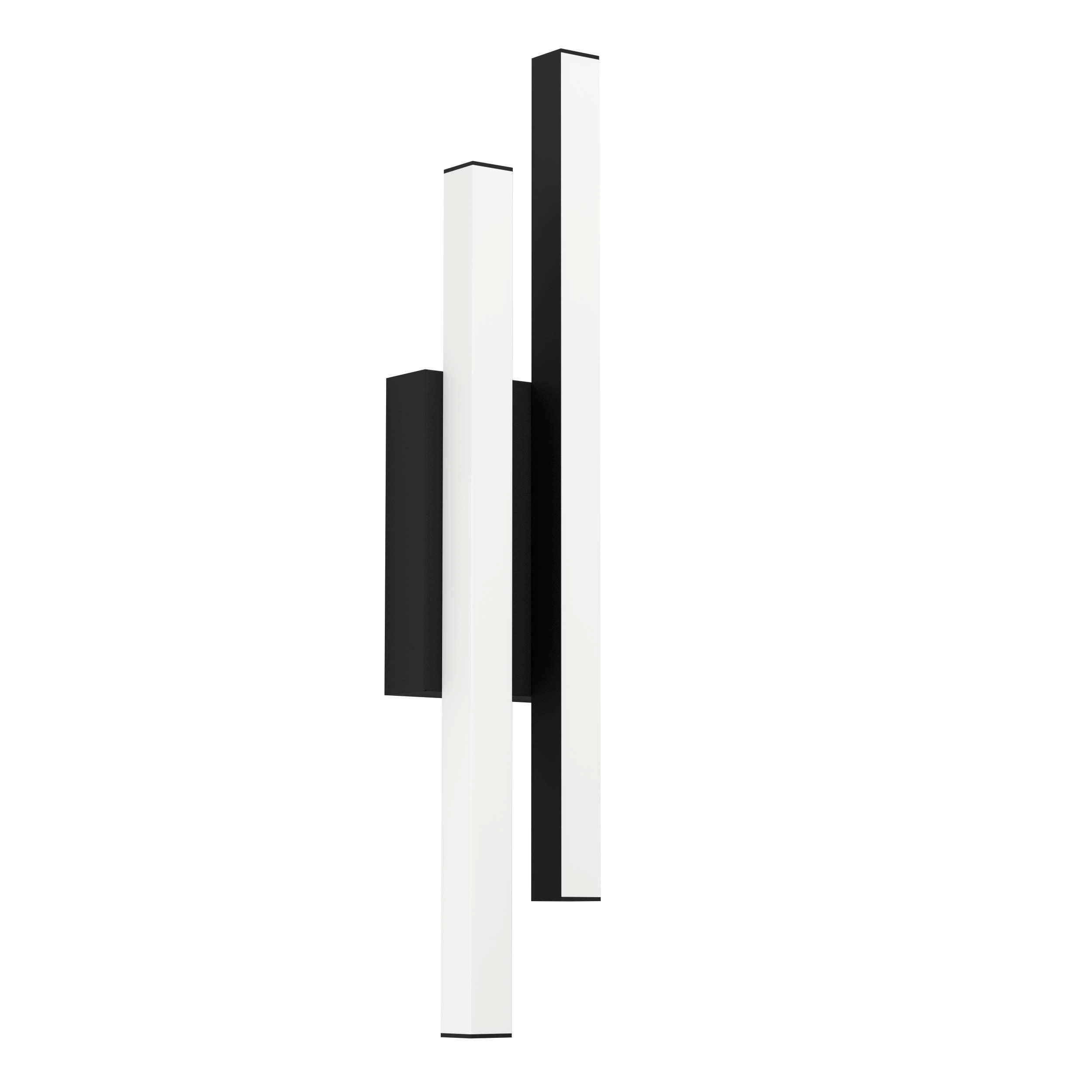 AUßENWANDLEUCHTE Serricella 12/7,5/52,5 cm   - Schwarz/Weiß, Design, Kunststoff/Metall (12/7,5/52,5cm) - Eglo
