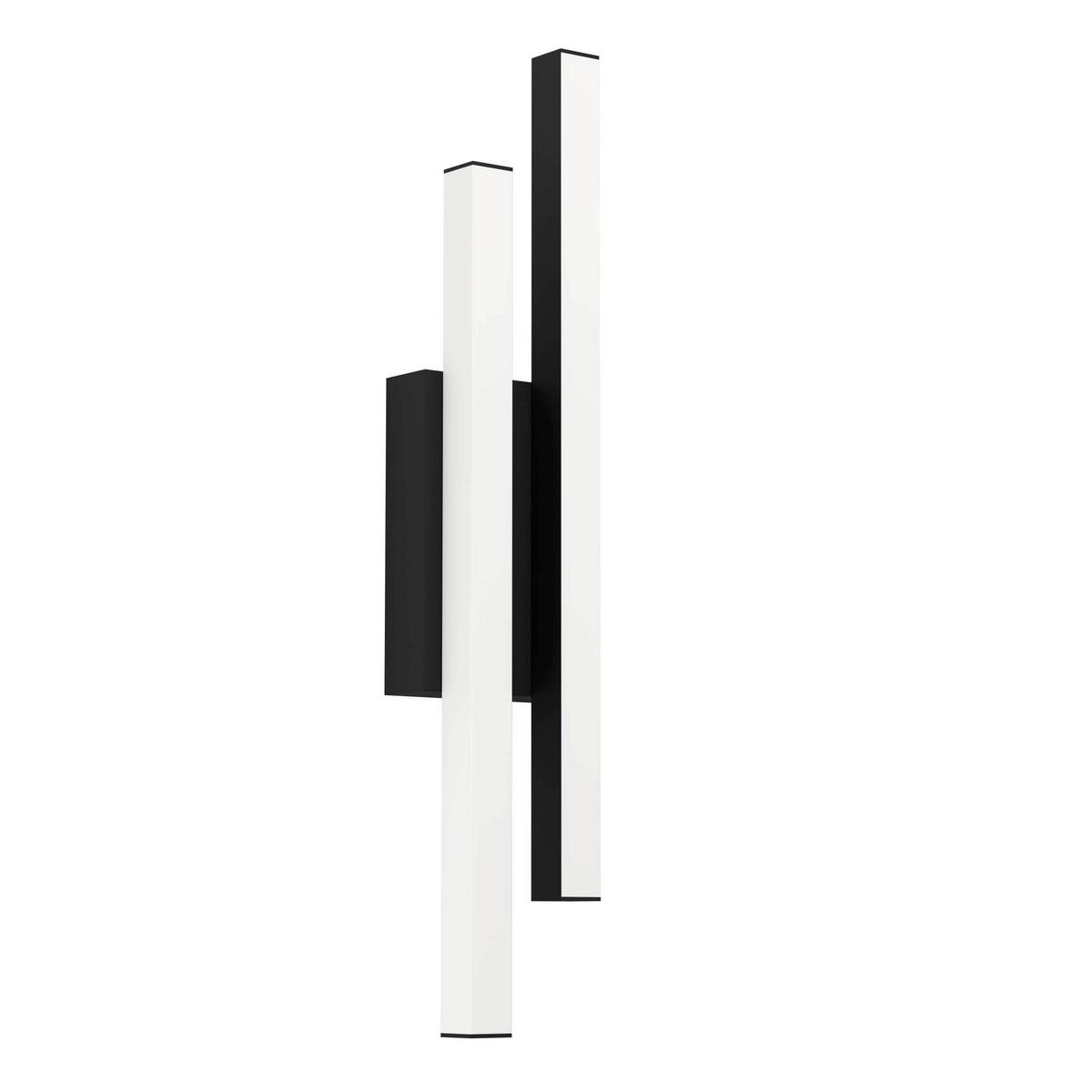AUßENWANDLEUCHTE Serricella 12/7,5/52,5 cm   - Schwarz/Weiß, Design, Kunststoff/Metall (12/7,5/52,5cm) - Eglo