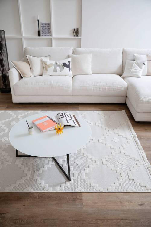WEBTEPPICH 200/290 cm Summer Creme  - Creme, KONVENTIONELL, Textil (200/290cm) - Schöner Wohnen