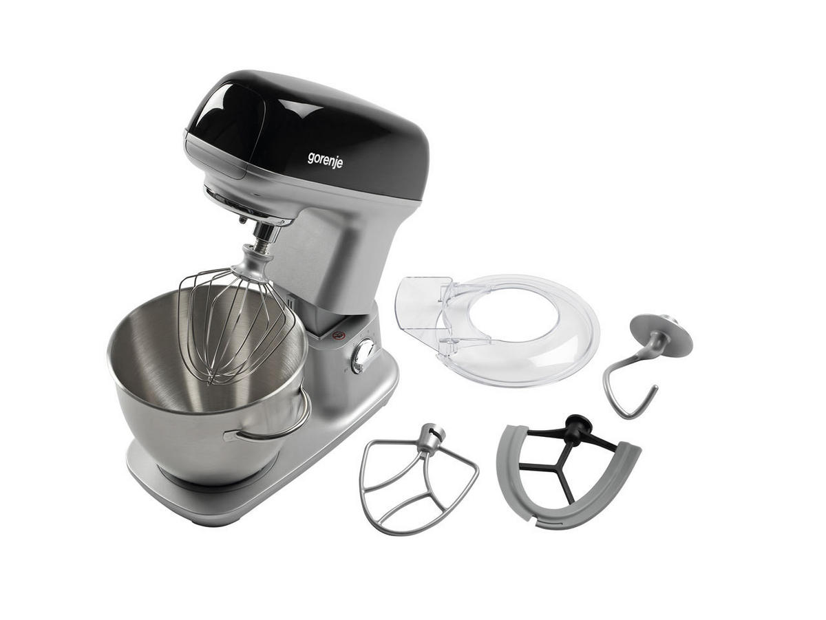 KÜCHENMASCHINE MMC1000RLBK  - Edelstahlfarben/Schwarz, MODERN, Kunststoff/Metall (36/37,2/27cm) - Gorenje
