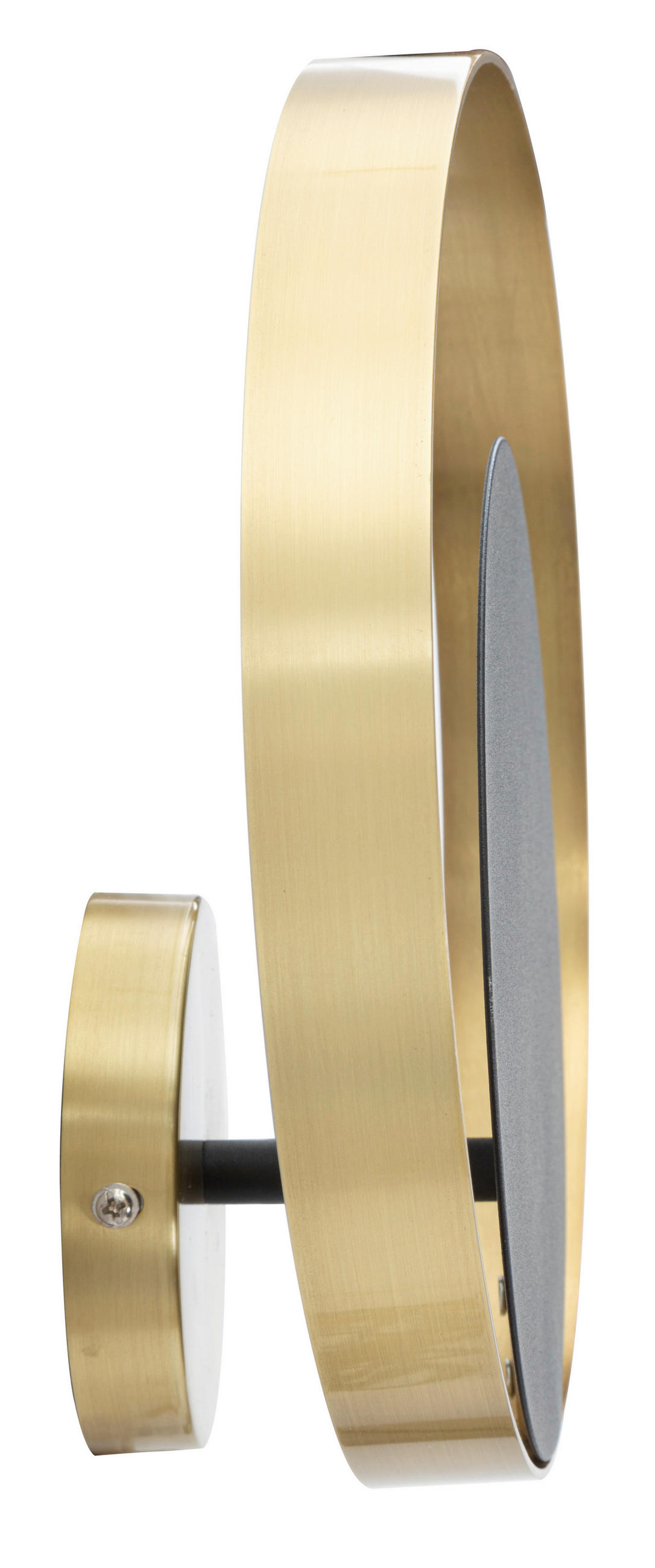 WANDLEUCHTE 25/25/8 cm  - Goldfarben/Schwarz, Trend, Metall (25/25/8cm) - Mauro Ferretti