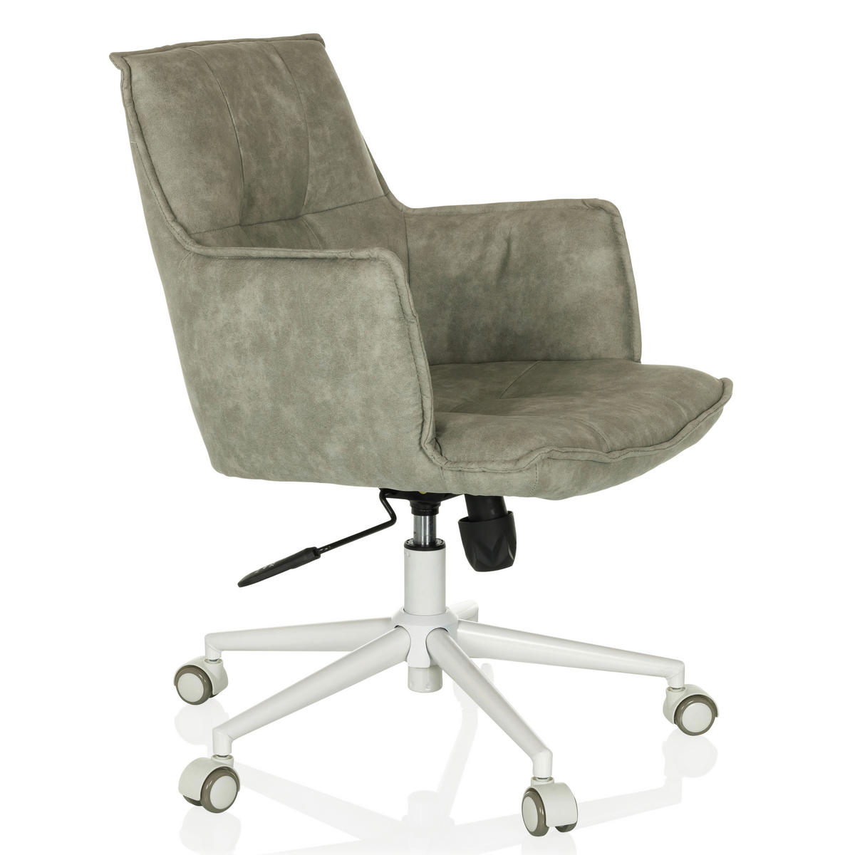 DREHSTUHL Grau  - Weiß/Grau, MODERN, Kunststoff/Textil (54/85/70cm) - MID.YOU