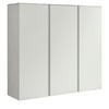 SCHUHSCHRANK Weiß  - Weiß, Design, Glas/Holzwerkstoff (120/110/33cm) - Moderano