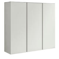 SCHUHSCHRANK Gardasee  in 120/110/33 cm  - Weiß, Design, Glas/Holzwerkstoff (120/110/33cm) - Moderano