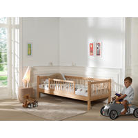BETT 90/200 cm  in Buchefarben  - Buchefarben/Naturfarben, MODERN, Holz (90/200cm) - Vipack