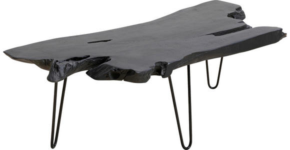 COUCHTISCH in Holz, Metall 100/40/40 cm - Schwarz, Design, Holz/Metall (100/40/40cm) - Ambia Home