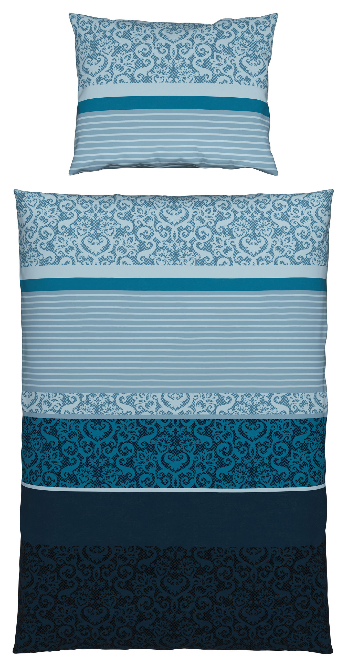 Bettwäsche 140x200 cm Sarah Blau