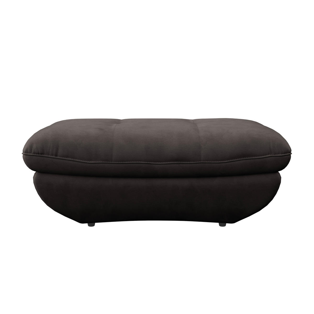 HOCKER in Textil Dunkelbraun  - Dunkelbraun/Schwarz, Modern, Kunststoff/Textil (107/75cm) - MID.YOU