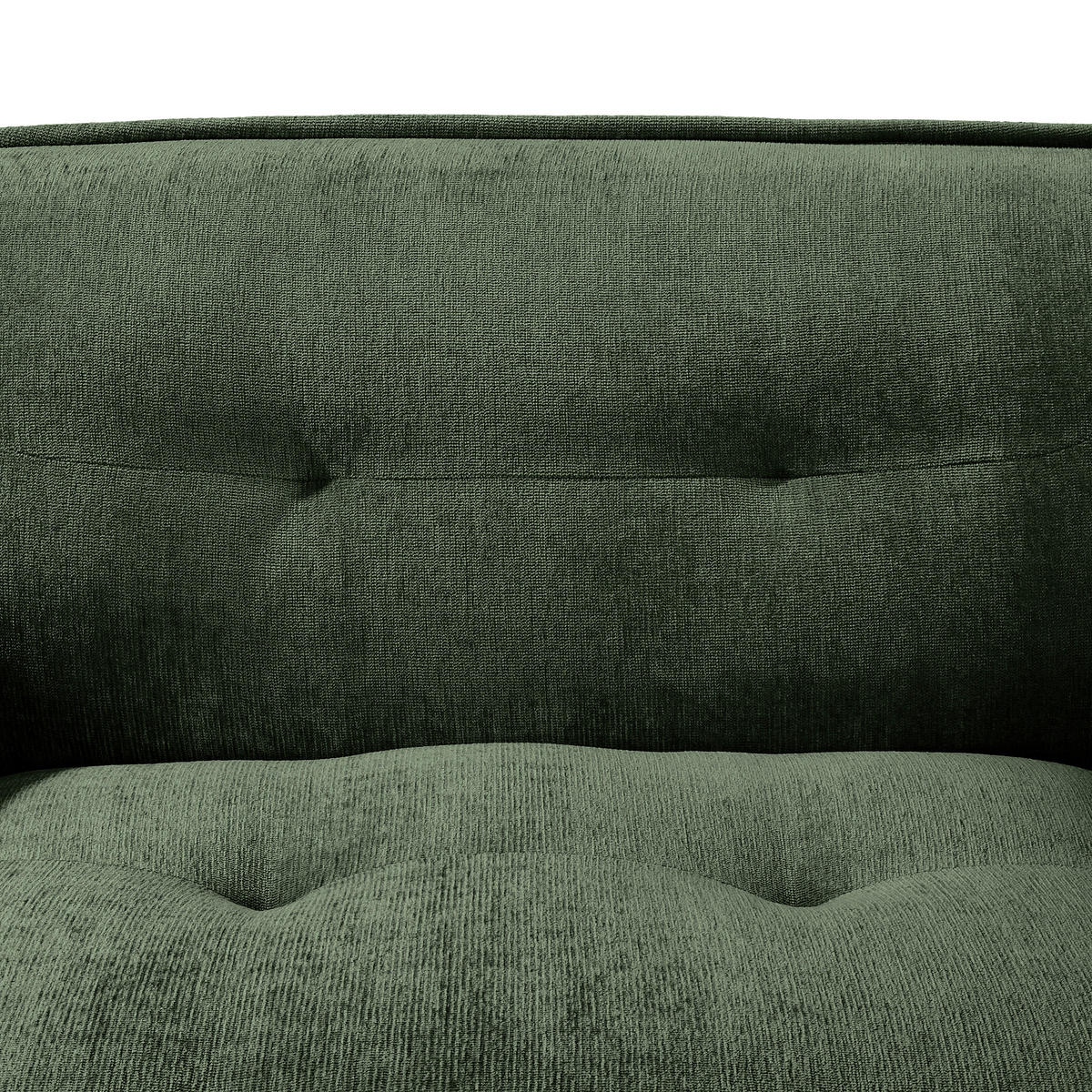 XXL-SESSEL in Chenille Dunkelgrün  - Dunkelgrün/Schwarz, Modern, Kunststoff/Textil (182/87/184cm) - Trendmanufaktur