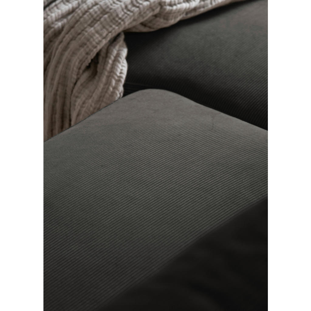 Thumbnail - Mid.you Ecksofa, Grau, Textil, 4-Sitzer, Ottomane rechts, L-Form, 236x148 cm, Made in EU, Liegefunktion, Rücken echt, Wo...