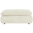 HOCKER Struktur Beige  - Beige/Schwarz, KONVENTIONELL, Kunststoff/Textil (115/42/85cm) - Hom`in