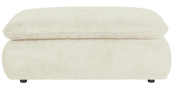 HOCKER Struktur Beige  - Beige/Schwarz, KONVENTIONELL, Kunststoff/Textil (115/42/85cm) - Hom`in