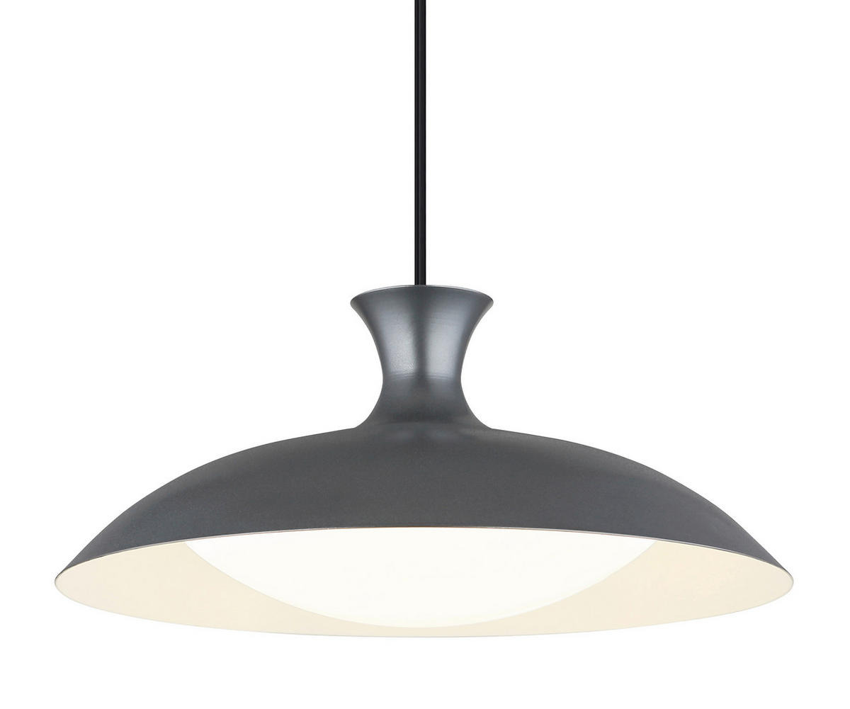 LED-HÄNGELEUCHTE 40/150 cm  - Opal/Schwarz, KONVENTIONELL, Kunststoff/Metall (40/150cm) - Globo