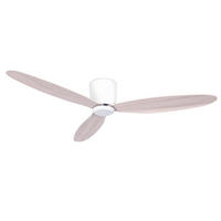 DECKENVENTILATOR  132/19 cm    - Weiss/Eichefarben, Basics, Holzwerkstoff/Kunststoff (132/19cm)