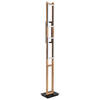 LED-STEHLEUCHTE 25/20/150 cm    - Dunkelbraun/Opal, Natur, Holzwerkstoff/Kunststoff (25/20/150cm) - Globo