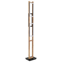 LED SVJETILJKA PODNA Illa  - tamno smeđa/crna, Natur, drvni materijal/metal (25/20/150cm) - Globo
