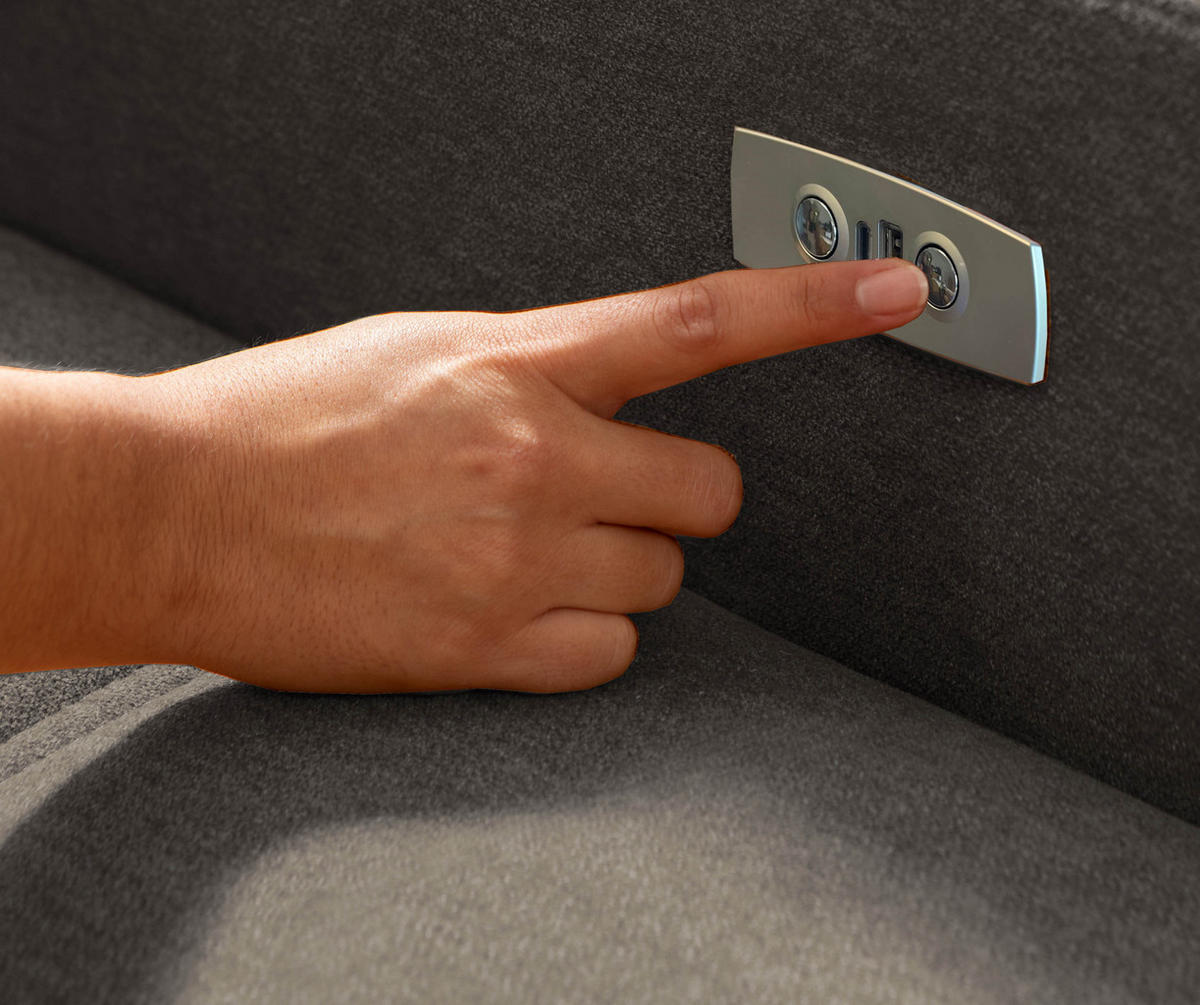 ECKSOFA in Mikrofaser Anthrazit  - Anthrazit/Schwarz, Modern, Textil/Metall (292/185cm) - Livetastic