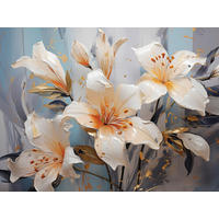 LEINWANDBILD Blumen Multicolor 60/80 cm  - Multicolor, Basics, Holz/Papier (60/80cm)