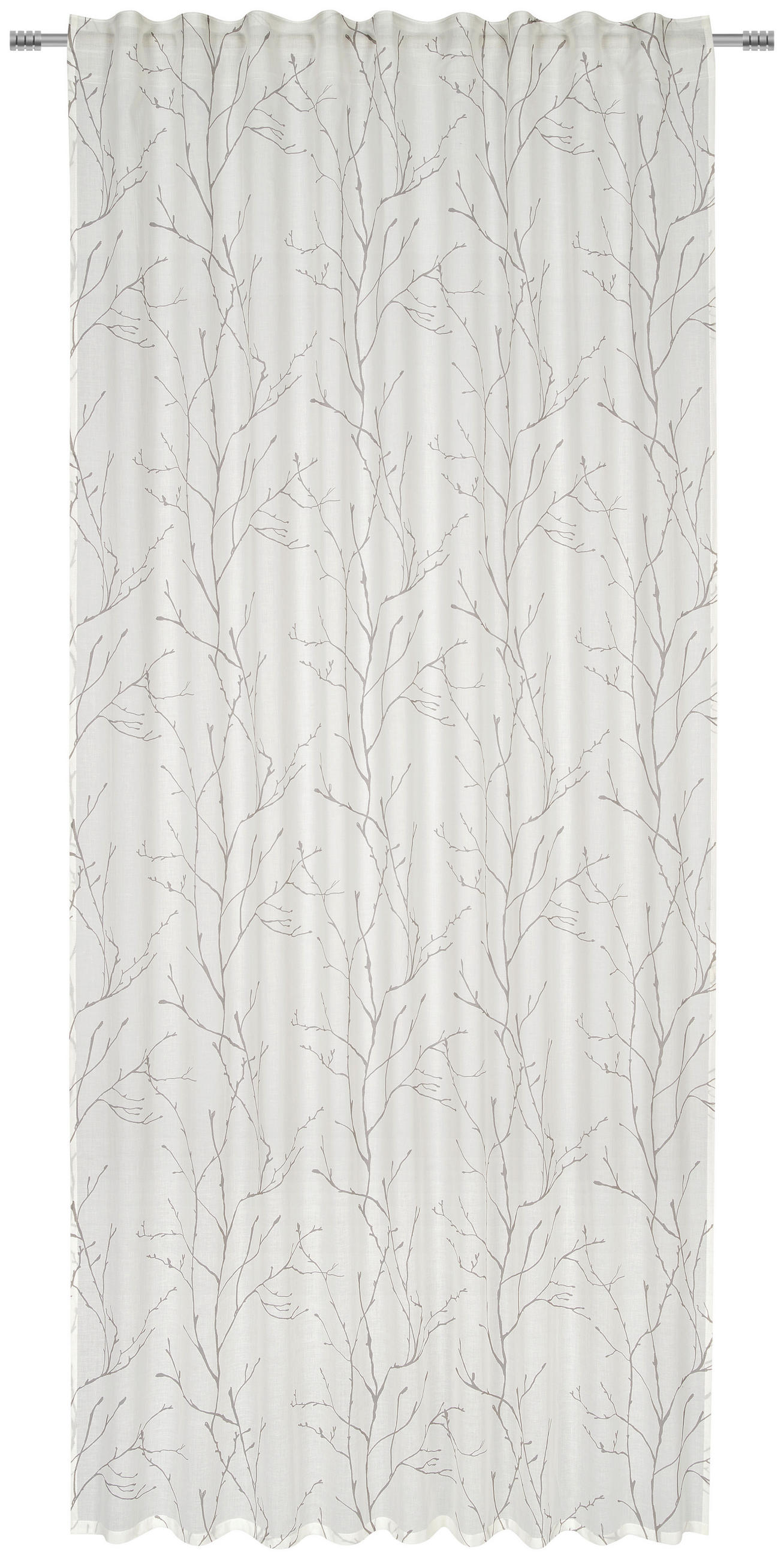 FERTIGVORHANG halbtransparent  - Grau, Basics, Textil (140/255cm) - Bio:Vio