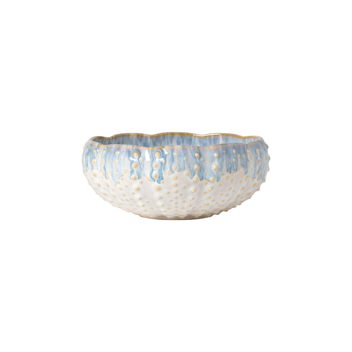 SCHÜSSELSET BRISA 6-teilig  - Blau/Weiß Hochglanz, Basics, Keramik (18/7cm) - Costa Nova