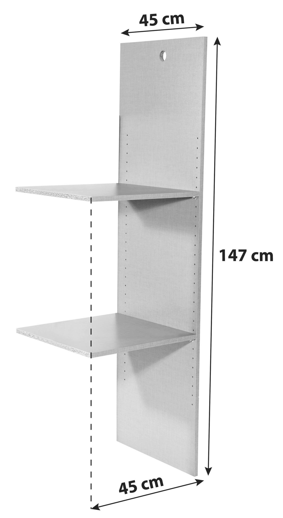 INNENEINTEILUNG in   - Grau, Basics, Holzwerkstoff (45/145/45cm) - Boxxx
