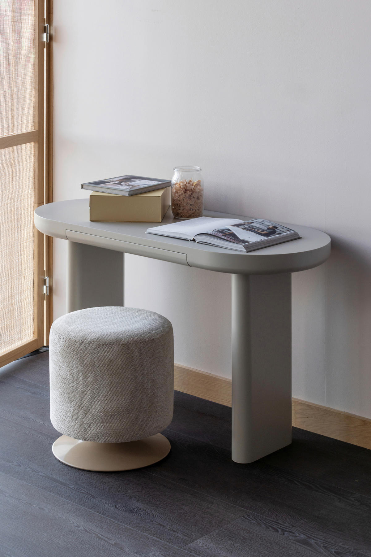 SCHREIBTISCH 120/50/75 cm Grau  - Grau, Design, Holzwerkstoff (120/50/75cm) - Livetastic