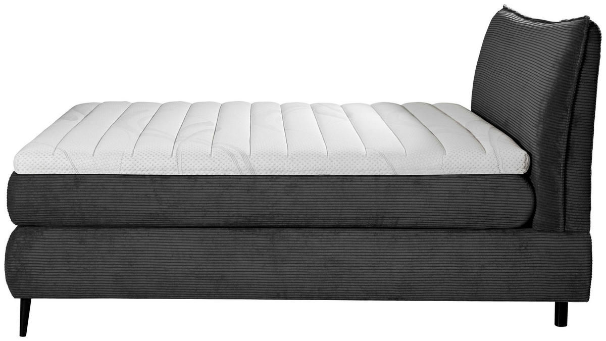 BOXSPRINGBETT 160/200 cm  in Schwarz  - Schwarz, Trend, Holz/Textil (160/200cm) - Esposa