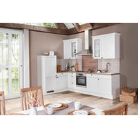 ROHOVÁ KUCHYŇA VE415 290 - biela/farba duba, Romantik / Landhaus, kompozitné drevo (185/290cm) - Venda