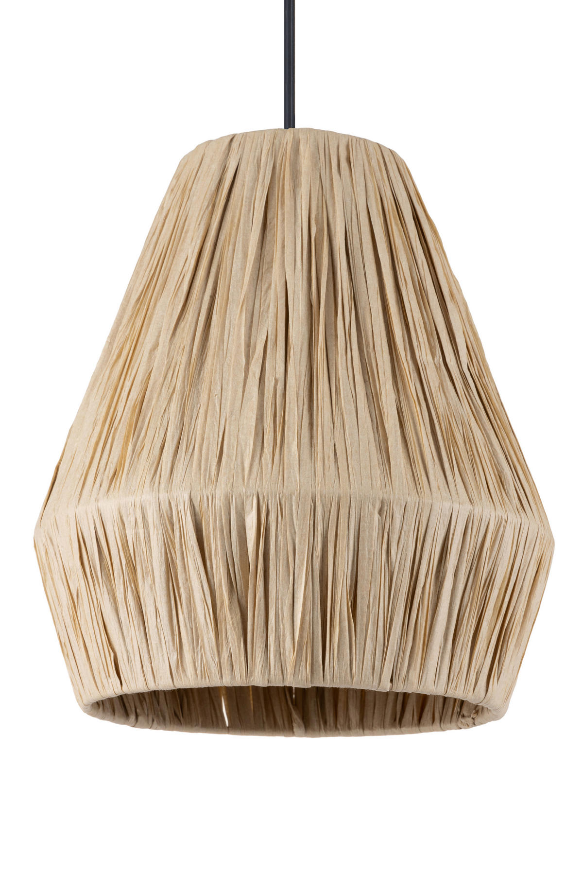 HÄNGELEUCHTE 80/20/120 cm   - Schwarz, Design, Papier/Metall (80/20/120cm) - Collet's Monde